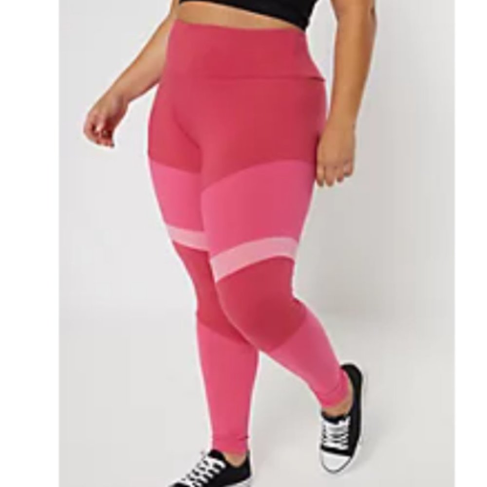 super soft pink leggings